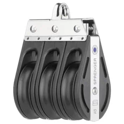 Sprenger S-Block Needle Bearing 12mm - 3 Sheaves, Through Bow - Image