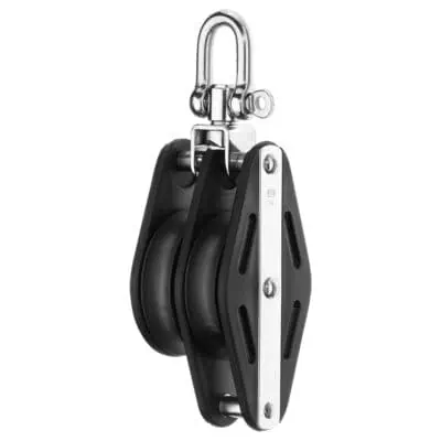 Sprenger Sliding Bearing Block 14mm - 2 Sheaves, Swivel, Becket - Image