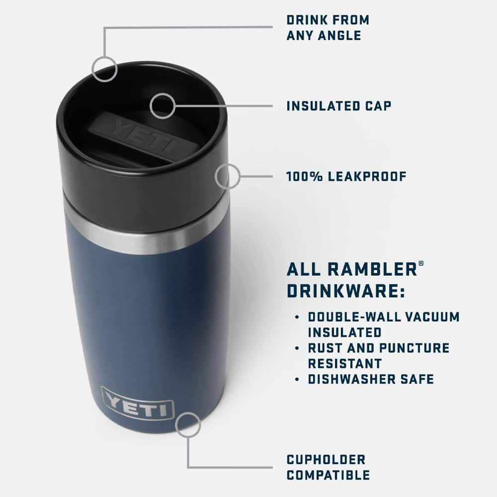 YETI Rambler 12 oz (355 ml) Travel Bottle - Navy