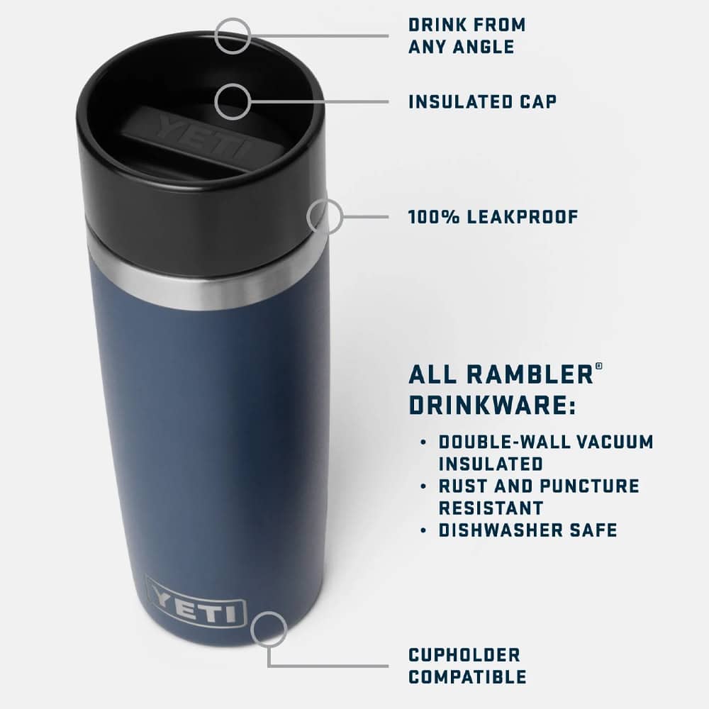YETI Rambler 16 oz (473 ml) Travel Bottle - Navy