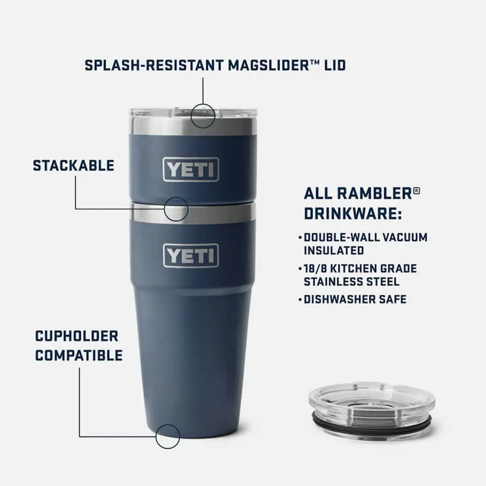 YETI Rambler 20 oz (591ml) Stackable Cup - Navy