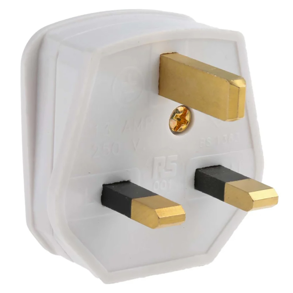 RS Mains Plug - 3A White - Image