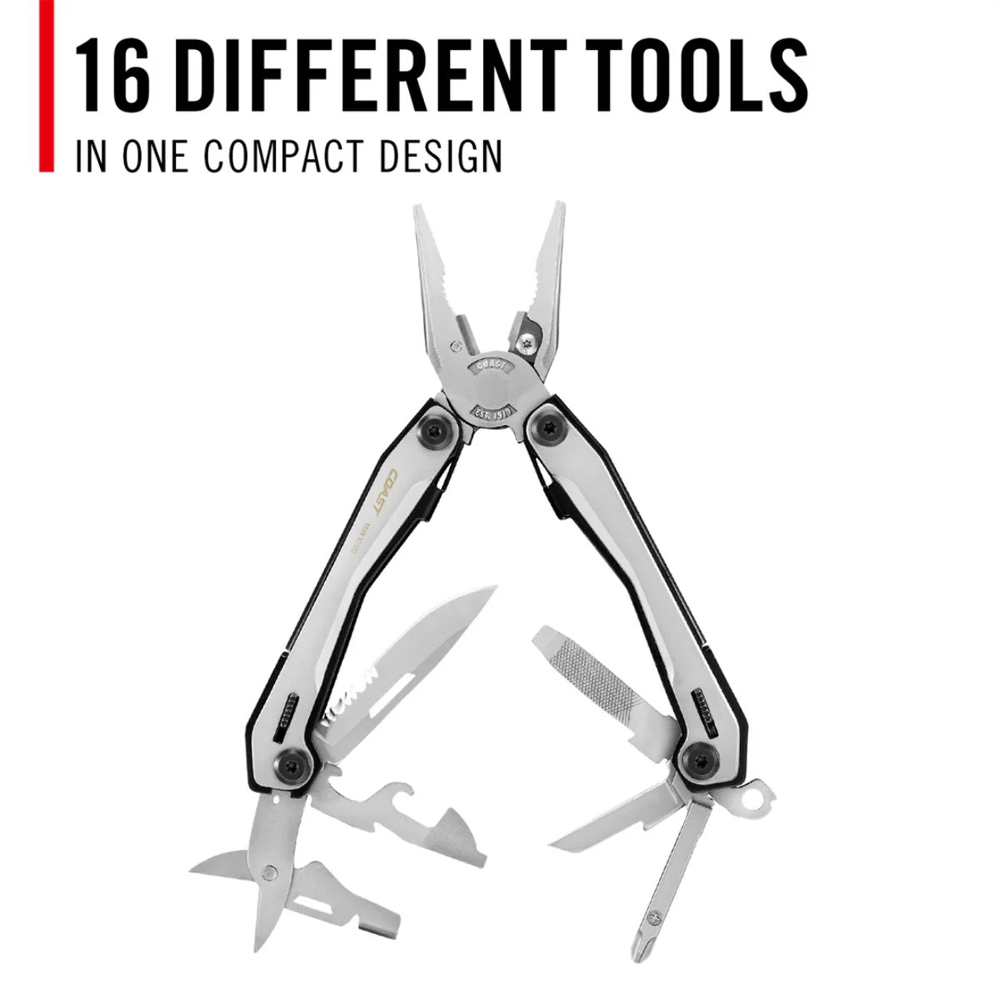 Coast Stainless Steel 'York' Multi-tool with 16 Tools - Image