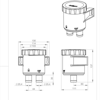 Craftsman Smell Absorber Waste Water - 25mm - Image