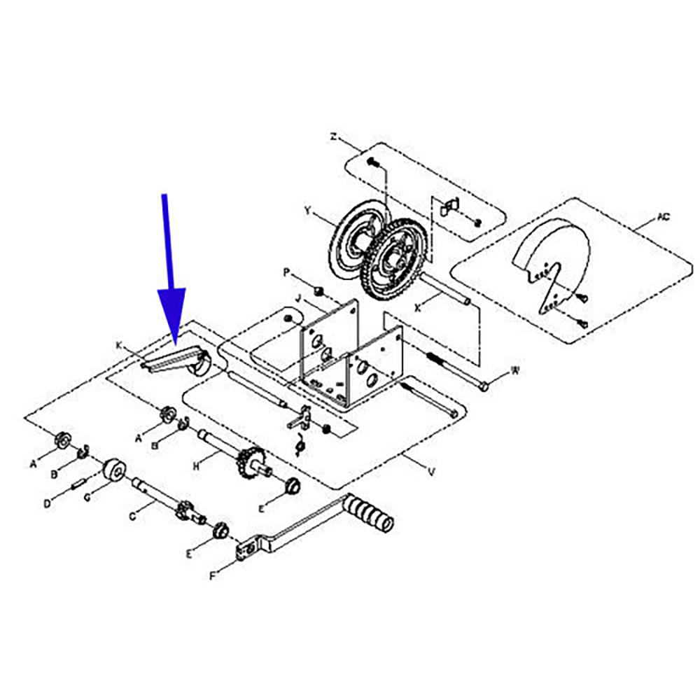 Dutton Lainson Brake Band Handle Assembly - Image