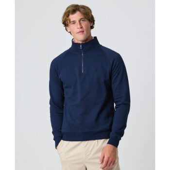 Henri Lloyd Kinsale Quarter Zip Sweat - Navy Blue - Image