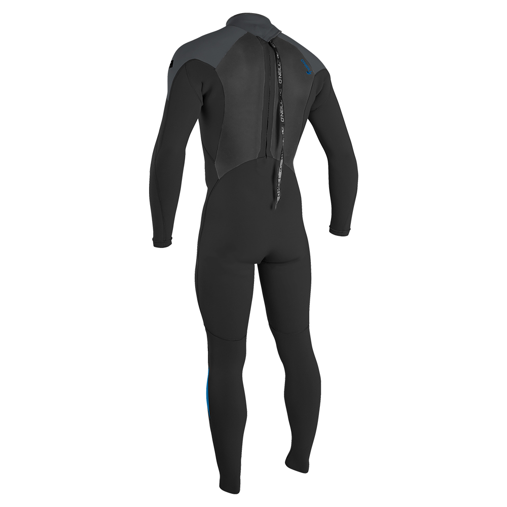 O'Neill Epic 5/4mm Back Zip Full Wetsuit - Black/Graphite/Bali Blue