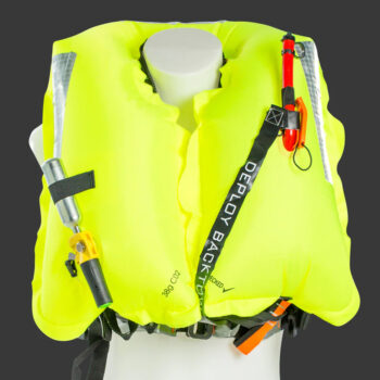 TeamO 170N Coastal Lifejacket - with BackTow Technology - Auto Harness - Black/Orange