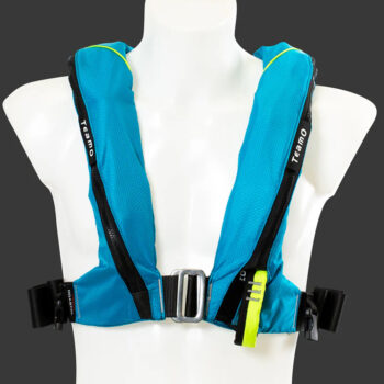 TeamO 170N Coastal Lifejacket - with BackTow Technology - Auto Harness - Blue/Yellow