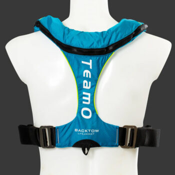 TeamO 170N Coastal Lifejacket - with BackTow Technology - Auto Harness - Blue/Yellow