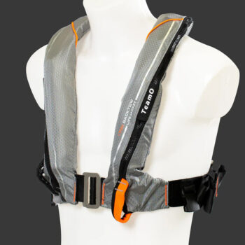 TeamO 170N Coastal Lifejacket - with BackTow Technology - Auto Harness - Grey/Orange