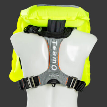 TeamO 170N Coastal Lifejacket - with BackTow Technology - Auto Harness - Grey/Orange