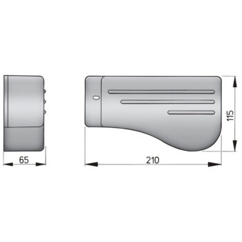 Vetus Plastic Cover Grey for Wiper Motor - Image