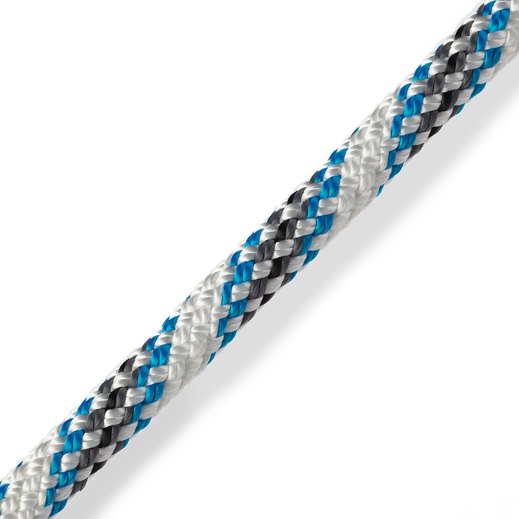 Marlow D2 Club Rope - Dyneema® SK75 / Polypropelene Core - Blue Fleck