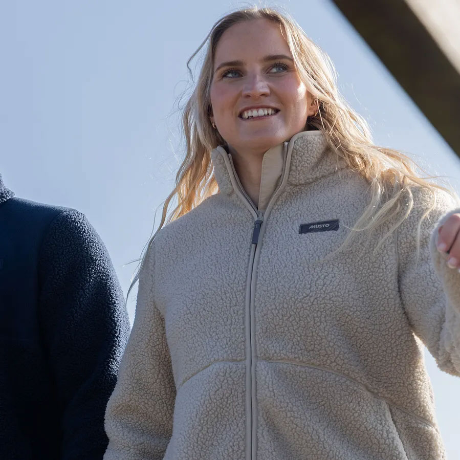 Musto Cove Deep Pile Fleece Jacket for Women - Pure Cashmere