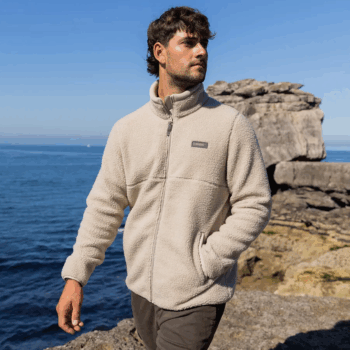 Musto Cove Deep Pile Fleece Jacket - Pure Cashmere