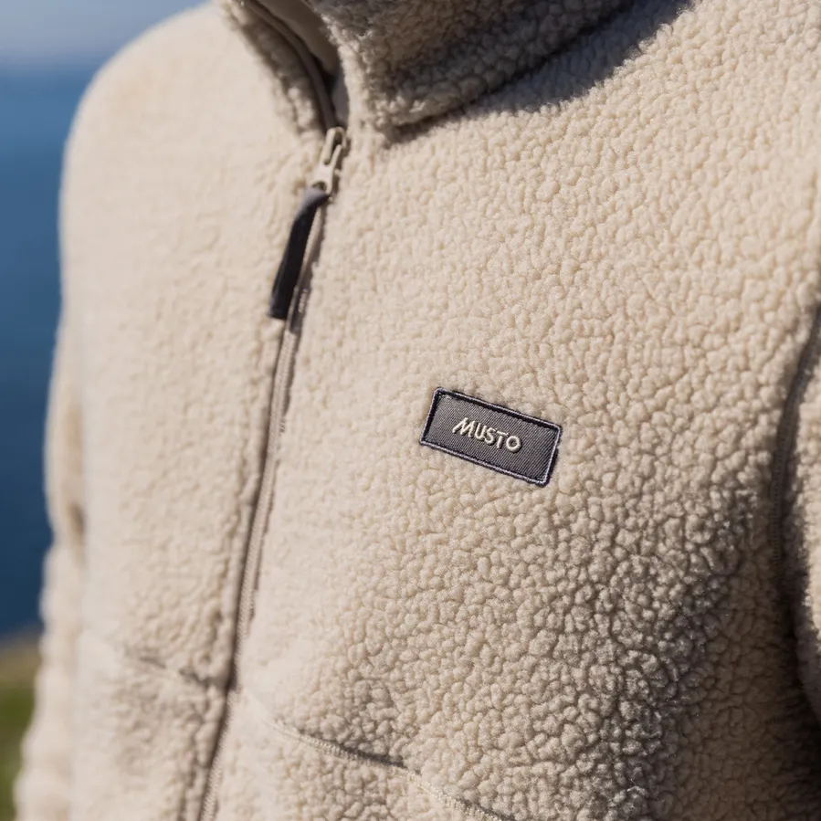 Musto Cove Deep Pile Fleece Jacket - Pure Cashmere