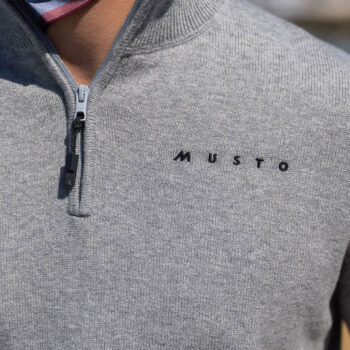 Musto Evo Windproof Knit Jumper - Quarry
