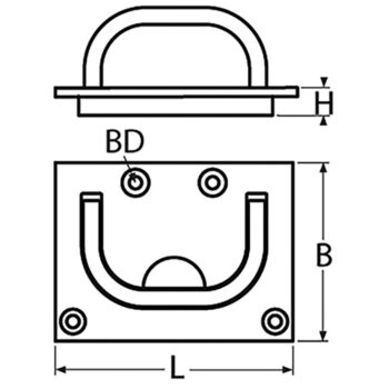 Proboat Stainless Steel Lifting Handle - Image