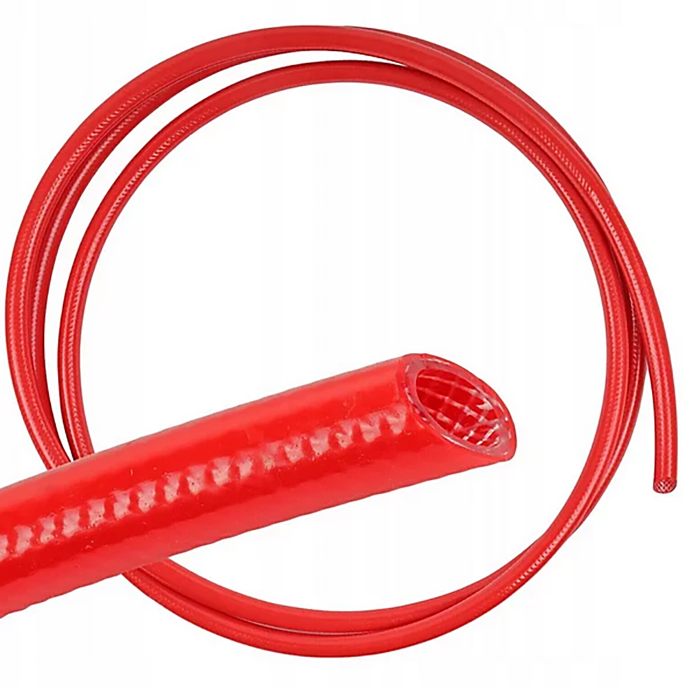 Red Braided PVC Food Hose - 3/8" 10mm - Image