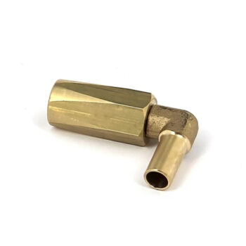 VETUS 10mm right angle brass hose connector - Image