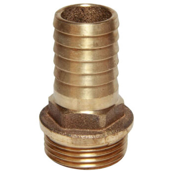 Maestrini Bronze Straight Hose Tail (1" BSP Male to 25mm Hose) - Image
