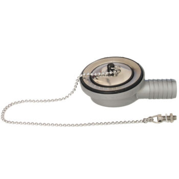 Osculati Drain with 5 Degree Inclination Horizontal Outlet, Plug with Chain - Image