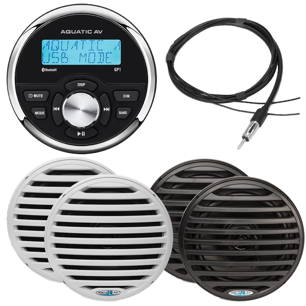 Aquatic AV GP1 Stereo and Speaker Bundle - Image