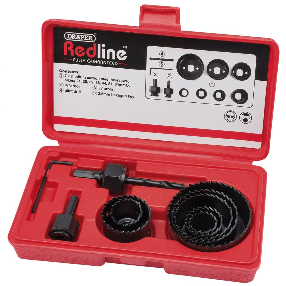 Draper Redline® Holesaw Kit (11 Piece) - Image