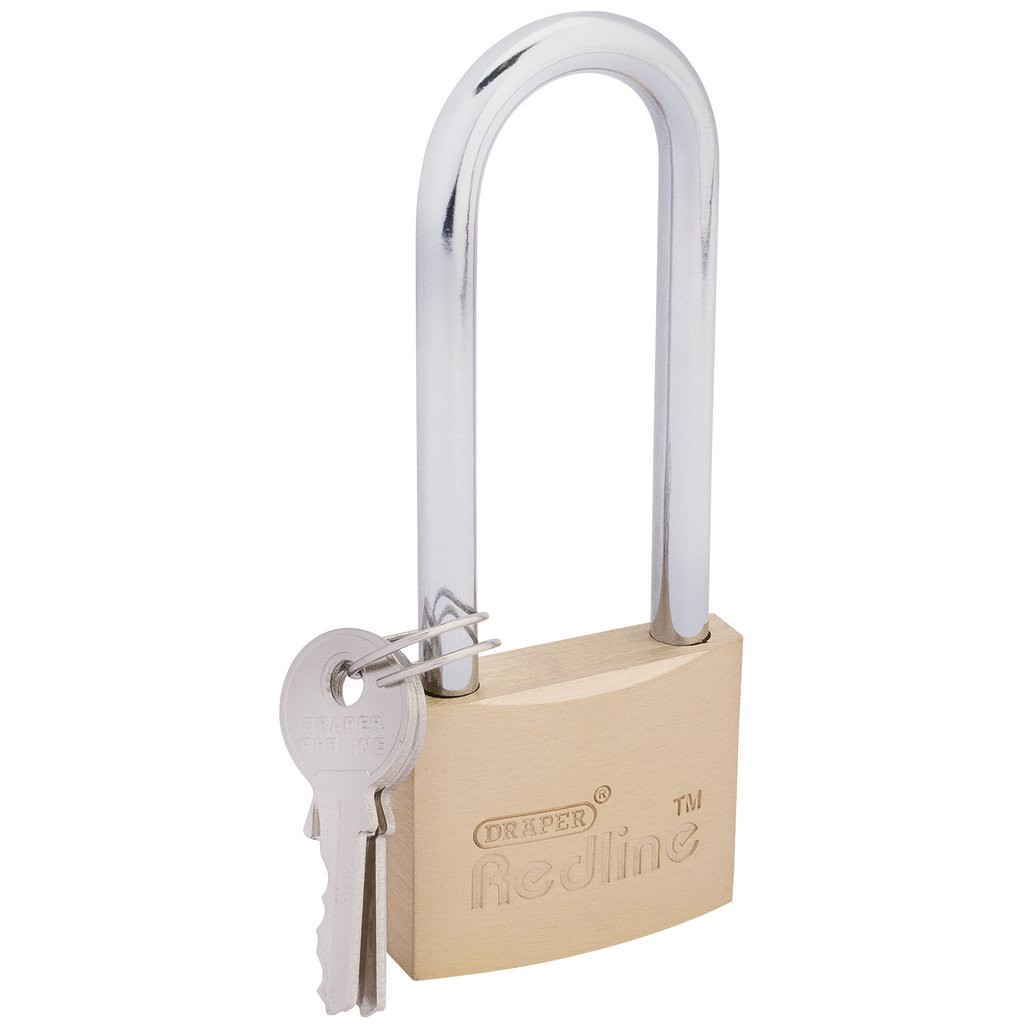 Draper Redline® Padlock, Long Shackle, 40mm - Image