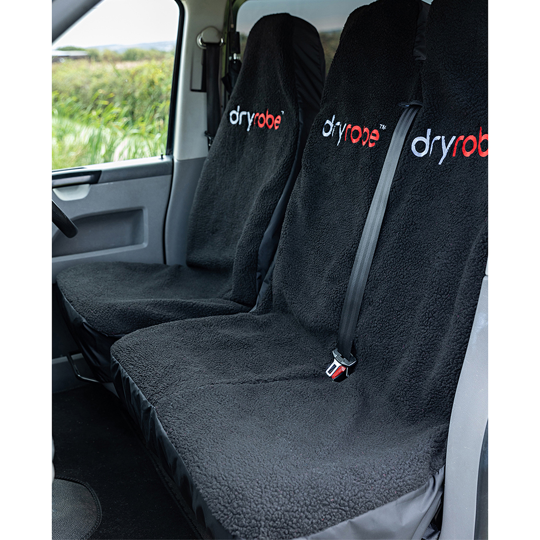 Dryrobe Double Van Seat Cover - Black - Image