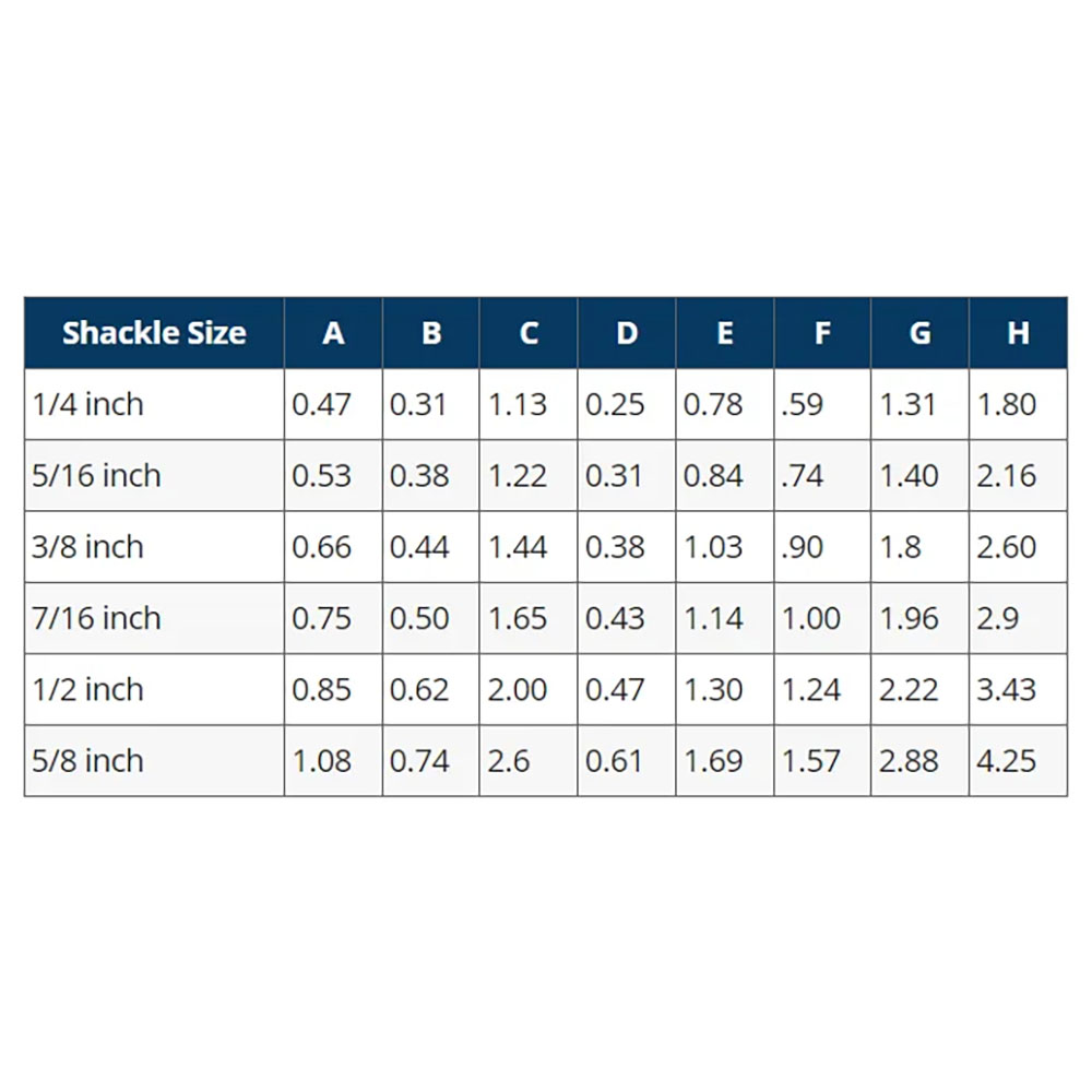 Mantus Anchor Shackle SS Hex Head - Image