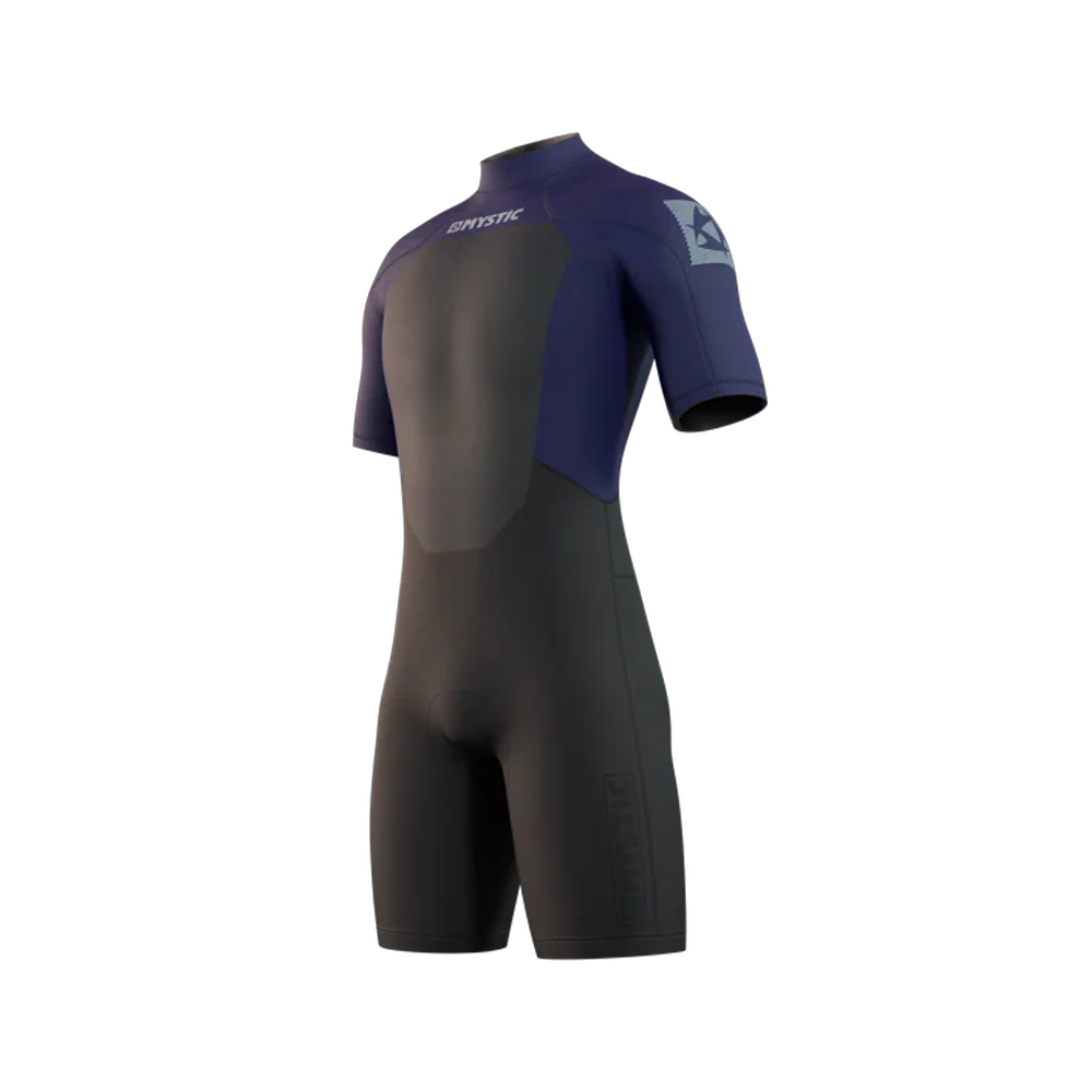Mystic Brand Shorty Wetsuit 3/2mm Back Zip - Night Blue