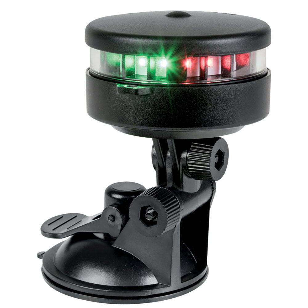 Osculati 360° Navigation Light - Black - Suction Cup Base - Bi-colour