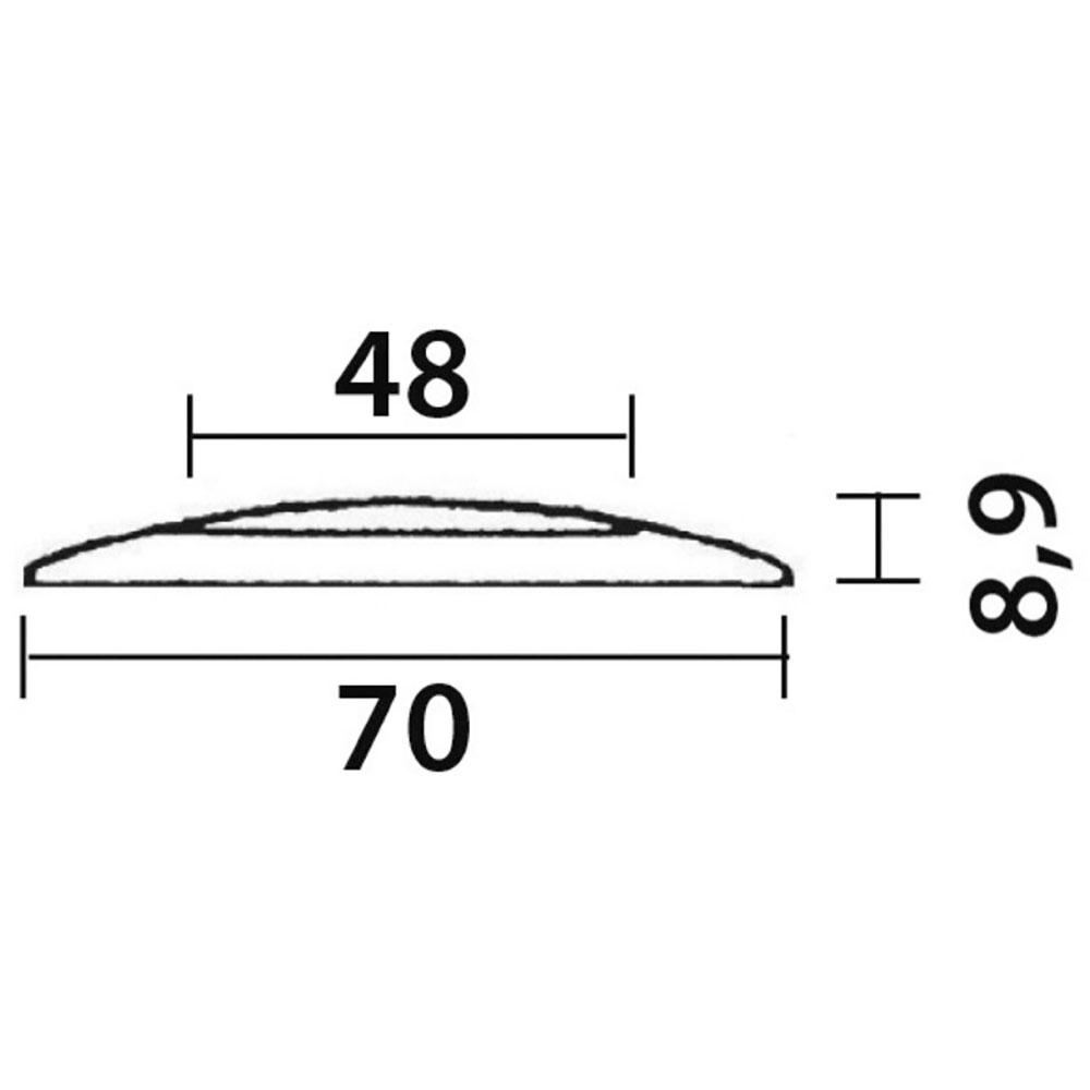 Osculati Recessless LED Ceiling Light White - Image