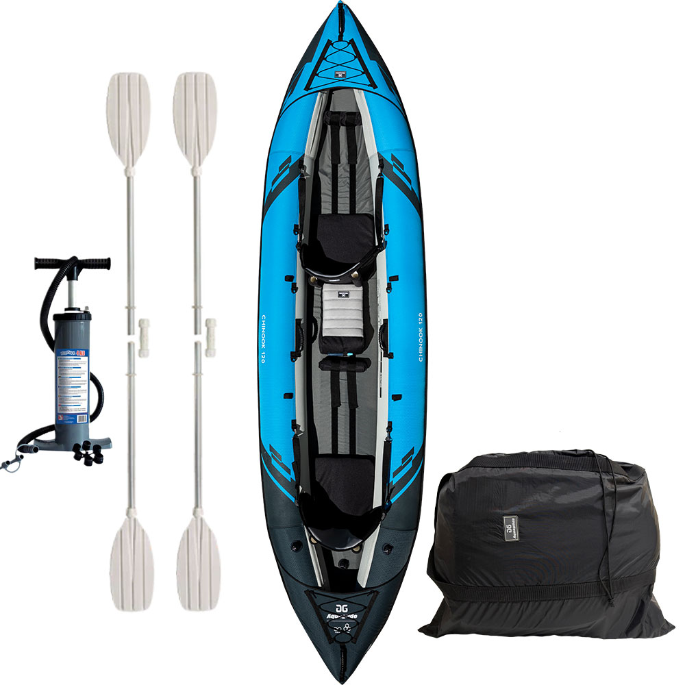 Aquaglide Chinook 120 - Inflatable Kayak - Includes Pump & Paddles - Image