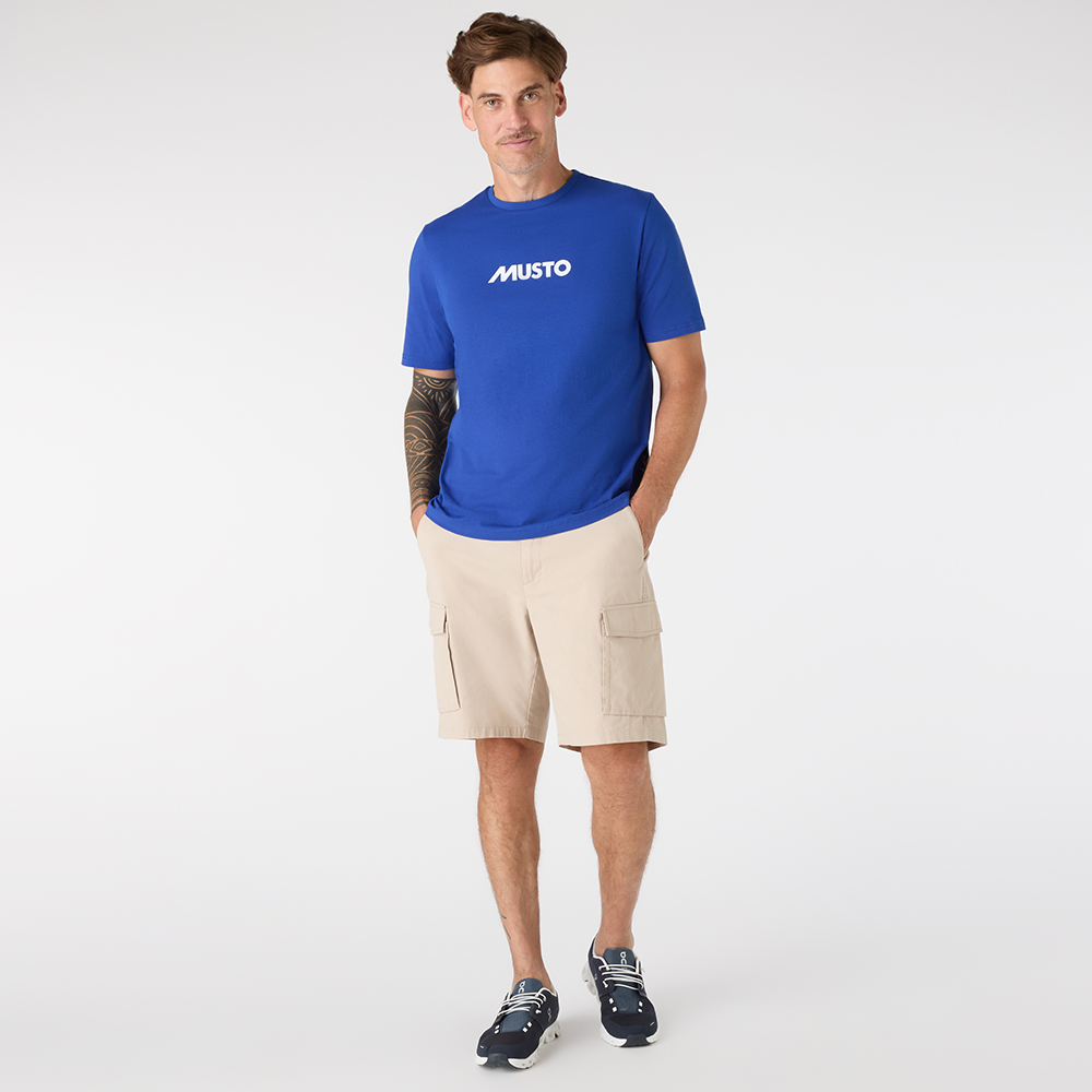 Musto Men's Classic Short Sleeve T Shirt - Mazarine Blue