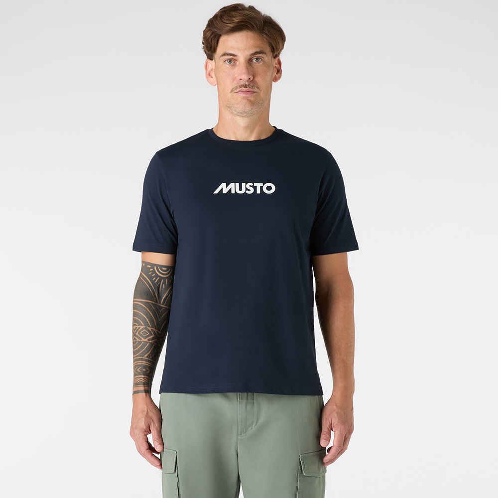 Musto Men's Classic Short Sleeve T Shirt - Navy