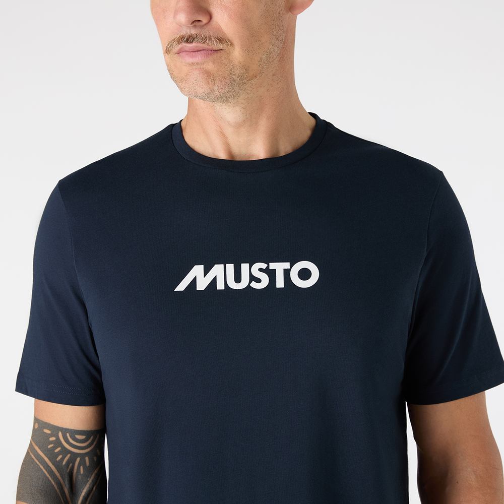 Musto Men's Classic Short Sleeve T Shirt - Navy
