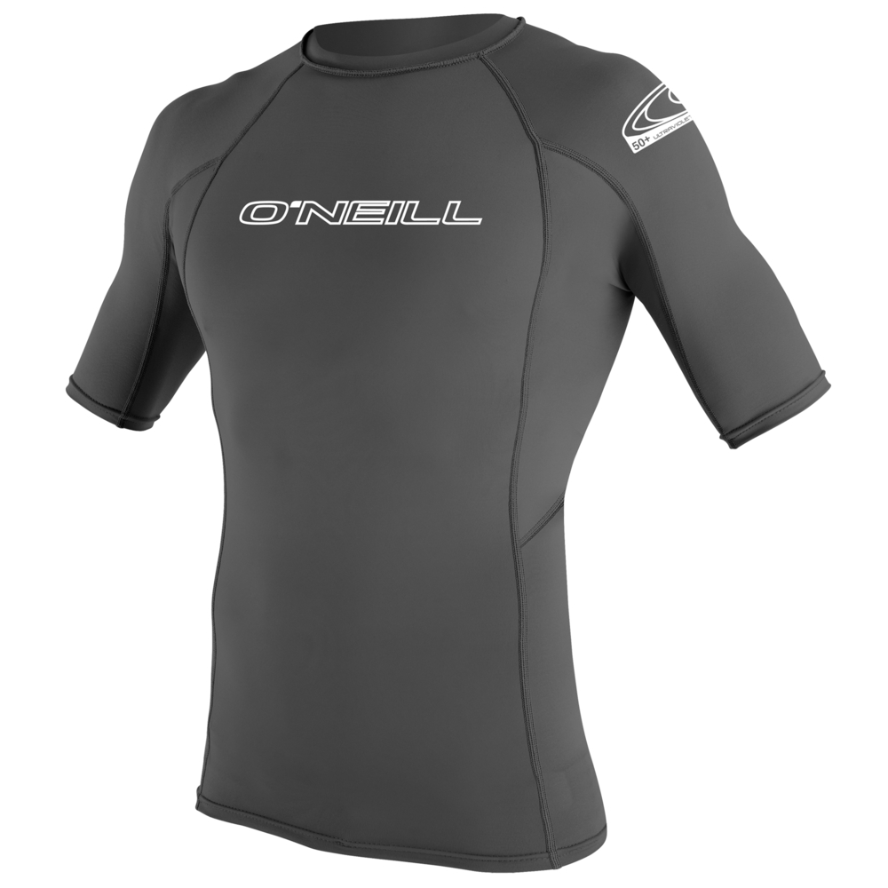 O'Neill Basic Skins Short Sleeve Rash Guard - Graphite