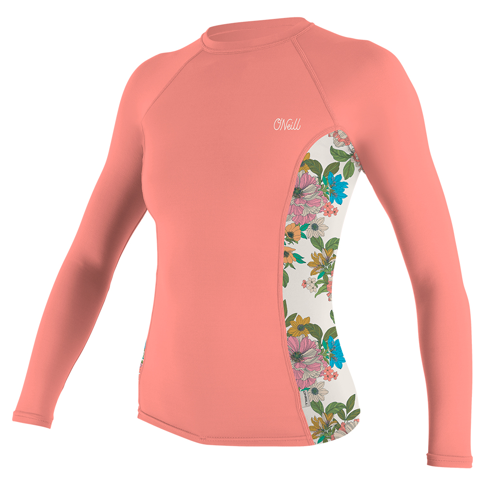 O'Neill Womens Floral Print Longsleeve Rashguard - Desert Flower / Cara Floral