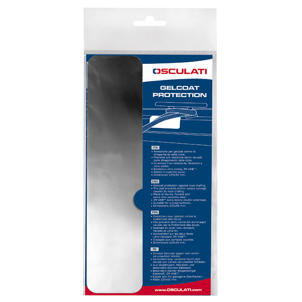Osculati Adhesive Anti-Chafe Stainless Steel Sheet - Image