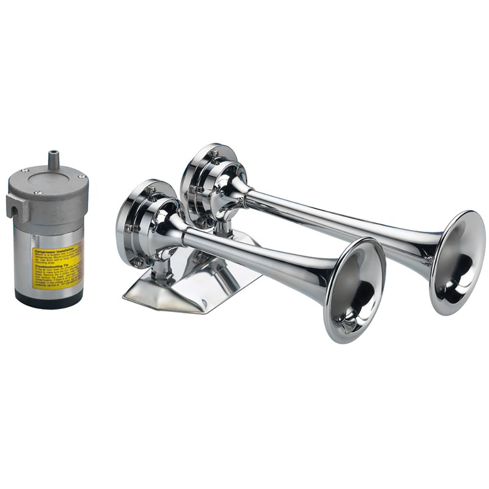 Osculati Chromed Trumpet Horn 12V - Horns - 2