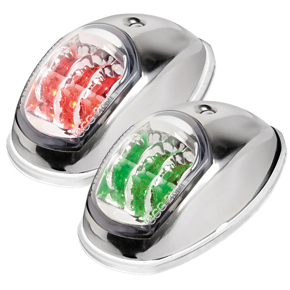 Osculati Evoled Navigation Lights Polished Stainless Steel Body - Image
