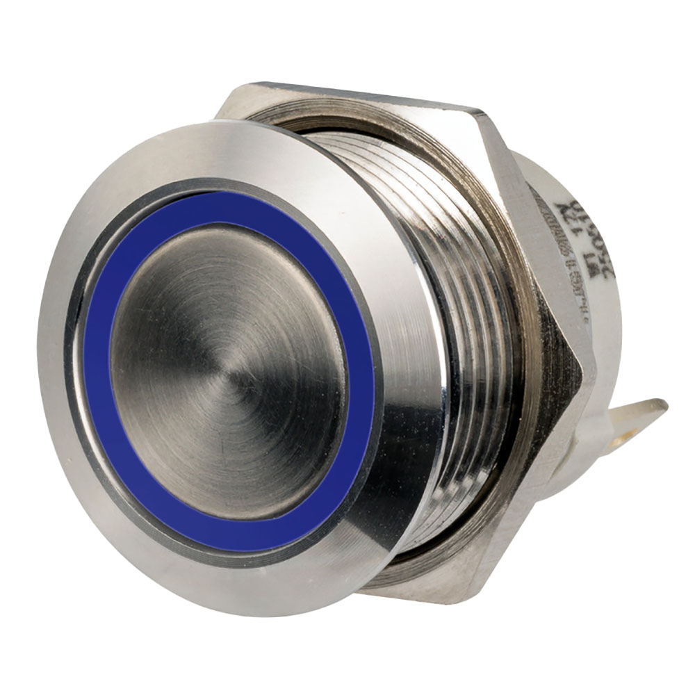 Osculati Flat Stainless Steel Switch - Blue
