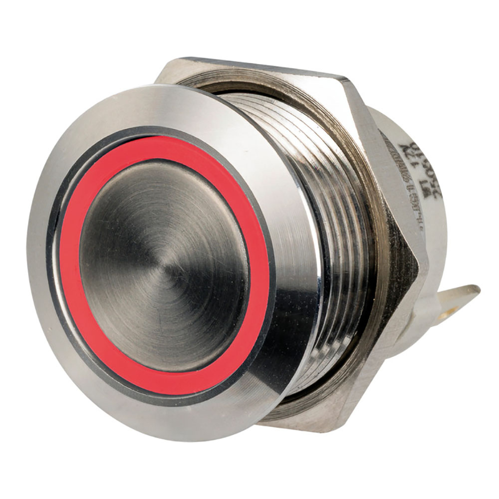 Osculati Flat Stainless Steel Switch - Red