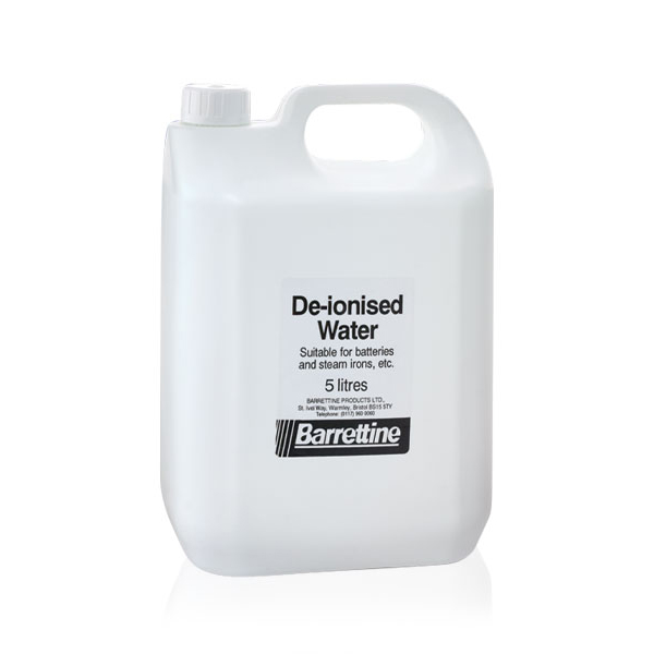 Barrettine De-Ionised Water 5L - Image