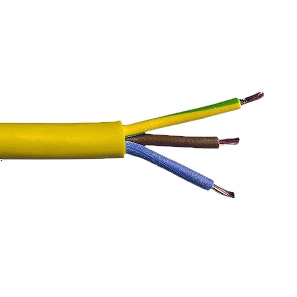 BBM Yellow 3 Core Flexible Electrical Cable - 4mm - Image