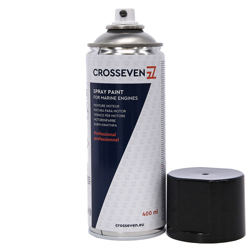 Crosseven Suzuki Outboard Engine Spray Paint - Dark Grey Metallic 4 Stroke - 400ml - Image
