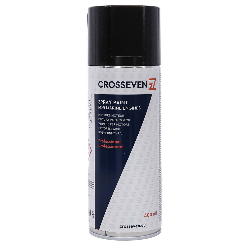 Crosseven Suzuki Outboard Engine Spray Paint - Dark Grey Metallic 4 Stroke - 400ml - Image